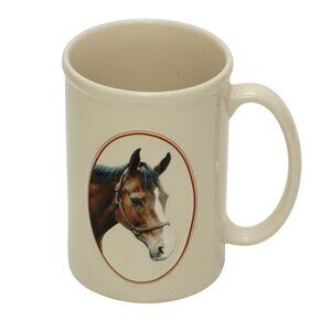 Vintage Horse Coffee Mug Equine Expressions 3D Equestrian Barbara Augello Design